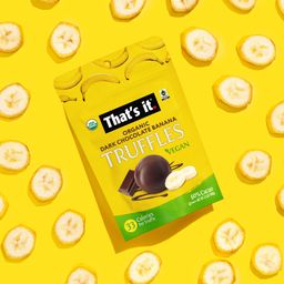 Organic Dark Chocolate Truffles, Banana