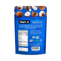 Organic Dark Chocolate Truffles, Coconut Date