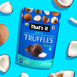 Organic Dark Chocolate Truffles, Coconut Date