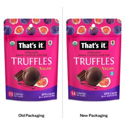 Organic Dark Chocolate Truffles, Fig