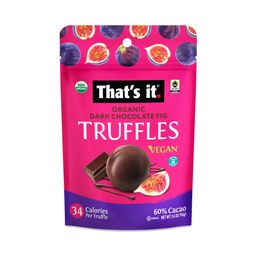 Organic Dark Chocolate Truffles, Fig