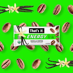 Organic Energy Mini Bars, Vanilla Coffee