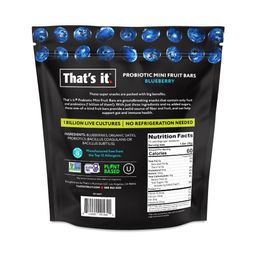 Probiotic Mini Fruit Bars, Blueberry