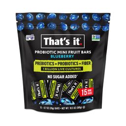 Probiotic Mini Fruit Bars, Blueberry