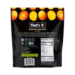 Probiotic Mini Fruit Bars, Mango