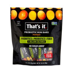 Probiotic Mini Fruit Bars, Mango