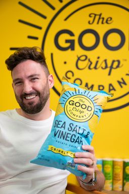Crinkle Cut Potato Chips, Sea Salt & Vinegar