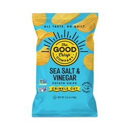 Crinkle Cut Potato Chips, Sea Salt & Vinegar