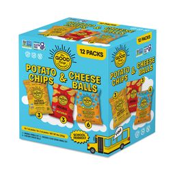 Potato Chips & Cheese Balls, Variety Pack