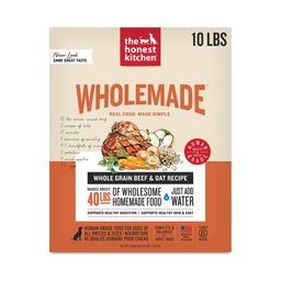 Wholemade Whole Grain Beef & Oat Dog Food, 10 lb