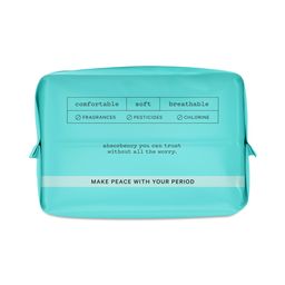 100% Organic Cotton Cover Super Pads with Wings, Cooling Herbs