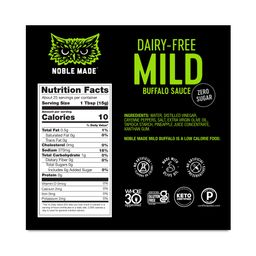 Noble Made Buffalo Sauce, Zero-Sugar Mild