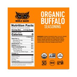 Noble Made Seasoning, Organic Buffalo