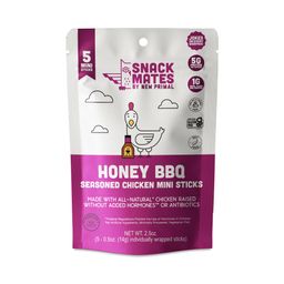Snack Mates Mini Sticks, Honey BBQ Seasoned Chicken
