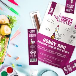 Snack Mates Mini Sticks, Honey BBQ Seasoned Chicken