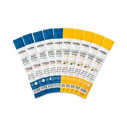 Meat Sticks, Grass-Fed Beef & Free-Range Turkey, Variety Pack