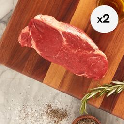 Grass-Fed Organic Beef Strip Steak, 2 Pack
