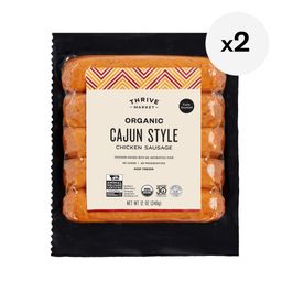 Organic Cajun Style Chicken Sausage, 2-pack