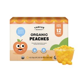 Organic Fruit Cups, Diced Peaches