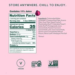 Prebiotic Soda, Pomegranate Sparkle