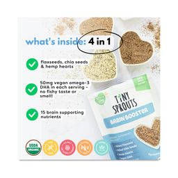 Organic Brain Booster + Omega-3 DHA