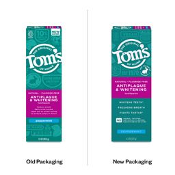 Fluoride-Free Antiplaque & Whitening Toothpaste, Peppermint