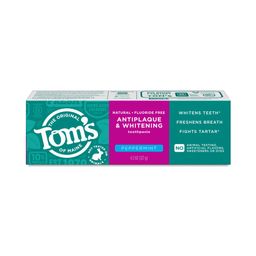 Fluoride-Free Antiplaque & Whitening Toothpaste, Peppermint