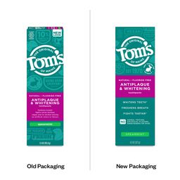 Fluoride-Free Antiplaque & Whitening Toothpaste, Spearmint