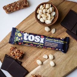 Crunchy Snack Bar, Peanut Dark Chocolate