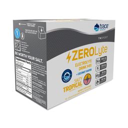 Zerolyte Electrolyte Drink Mix + Coconut Water, Salty Tropical