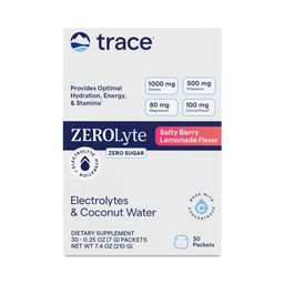 Zerolyte Electrolytes & Coconut Water, Salty Berry Lemonade