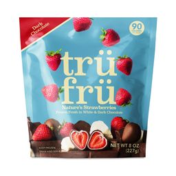 Frozen Strawberries, White & Dark Chocolate