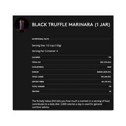 Black Truffle Marinara Pasta Sauce
