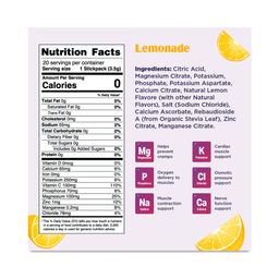 Replenisher Electrolyte Powder, Lemonade