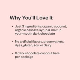 Dark Chocolate Bars, Coconut