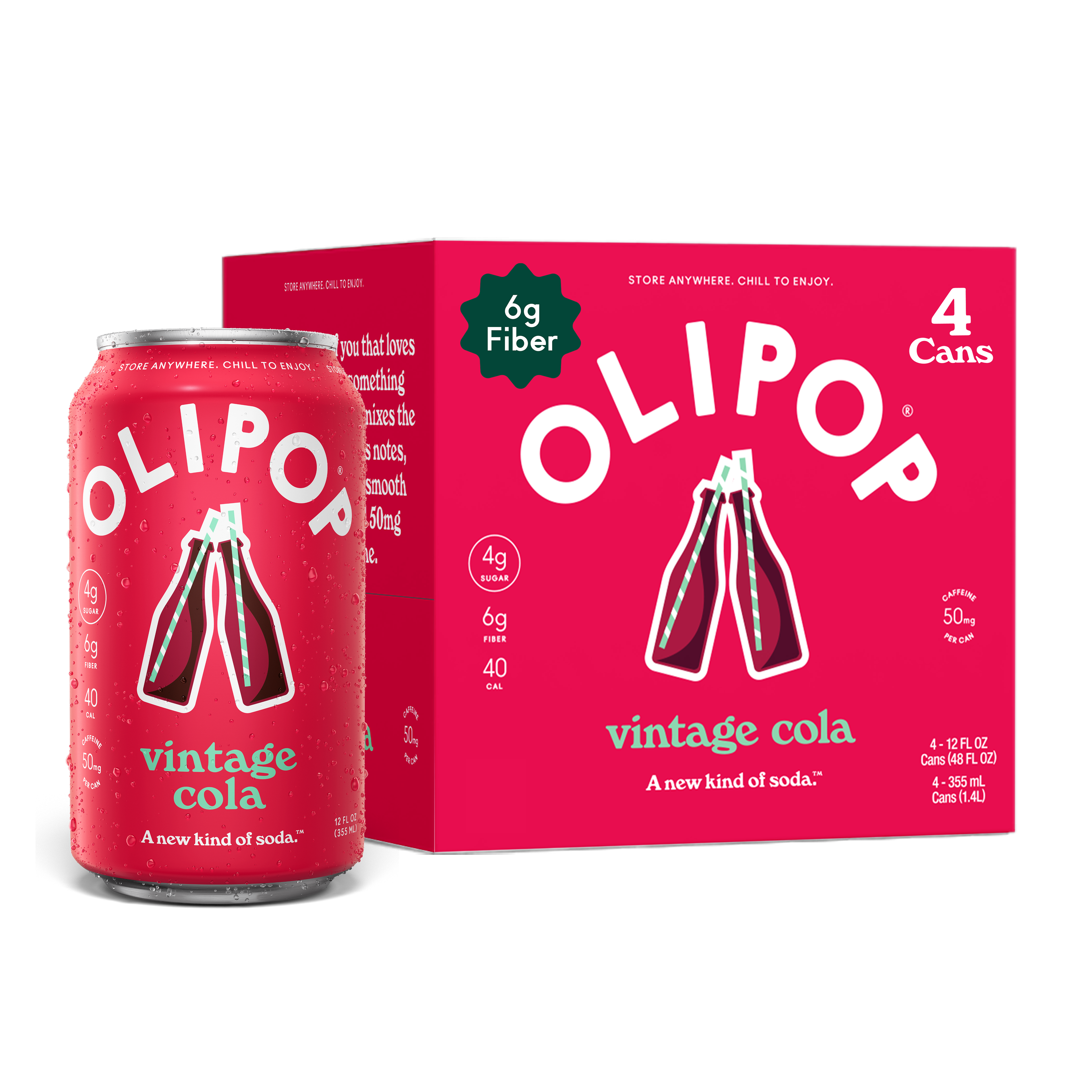 Prebiotic Soda, Vintage Cola