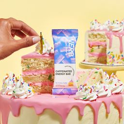 Caffeinated Energy Bars, Birthday Cake