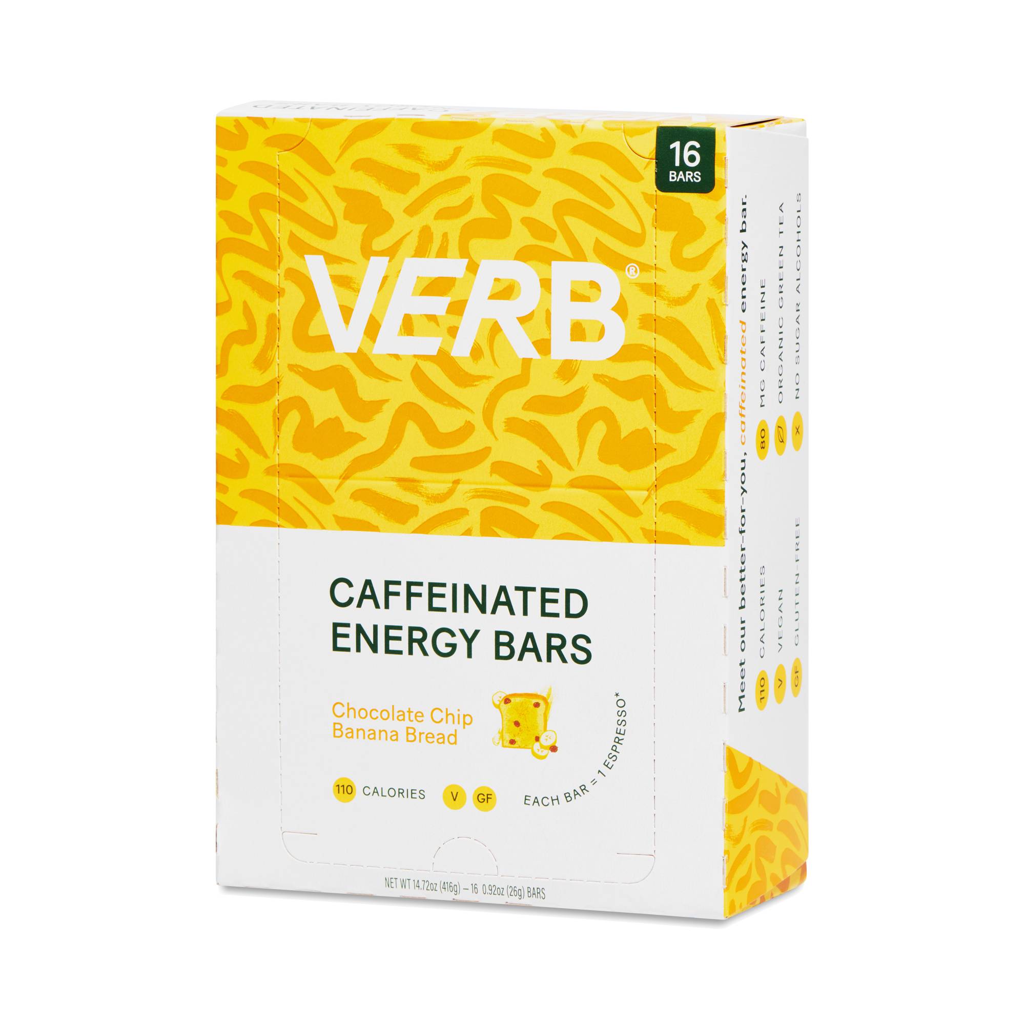 Caffeinated Energy Bars, Chocolate Chip Banana Bread