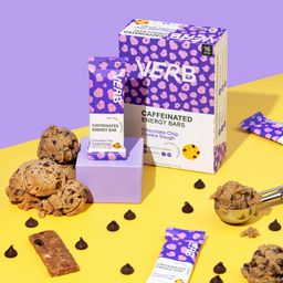 Caffeinated Energy Bars, Chocolate Chip Cookie Dough