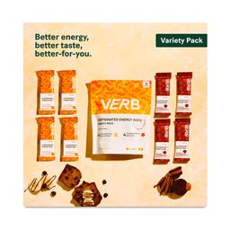 Caffeinated Energy Bars, Variety Pack