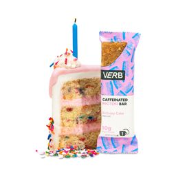 Caffeinated Protein Bars, Birthday Cake 12ct