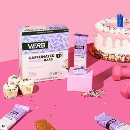Caffeinated Protein Bars, Birthday Cake 12ct