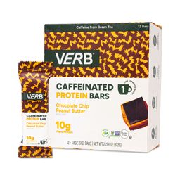 Caffeinated Protein Bars, Chocolate Chip Peanut Butter 12ct