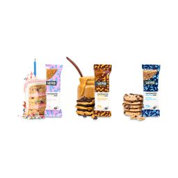 Caffeinated Protein Bars, Variety Pack