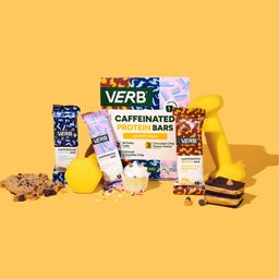 Caffeinated Protein Bars, Variety Pack