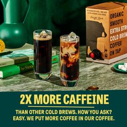 Extra Strong Cold Brew Coffee on Tap, Straight Black