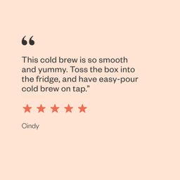 Extra Strong Cold Brew Coffee on Tap, Straight Black