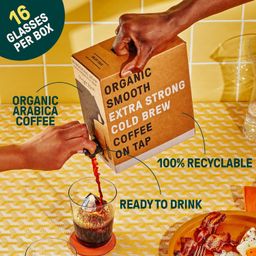 Extra Strong Cold Brew Coffee on Tap, Straight Black