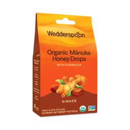 Organic Manuka Honey Drops, Ginger