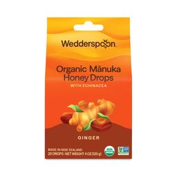 Organic Manuka Honey Drops, Ginger